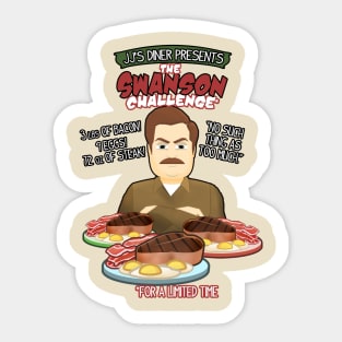 "A Meal Fit for a Swanson" Sticker